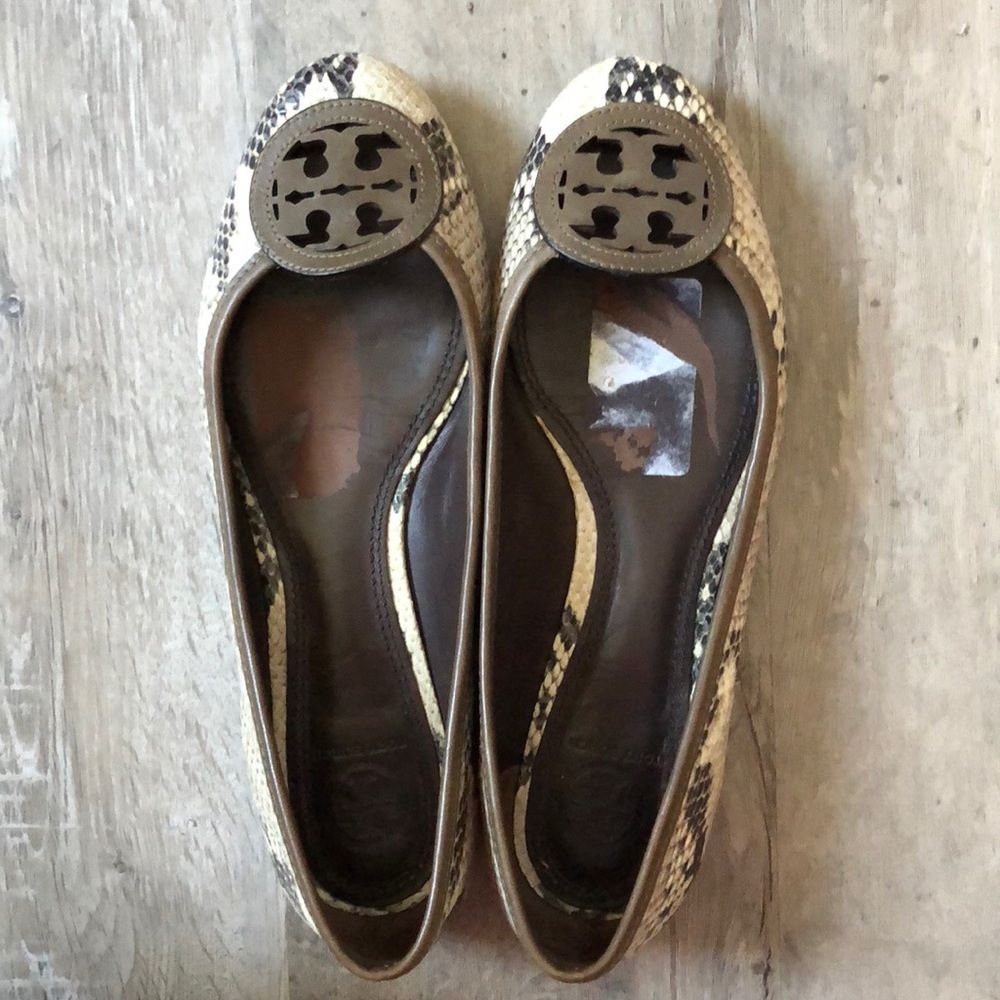 Tory Burch snakeskin ballet flats